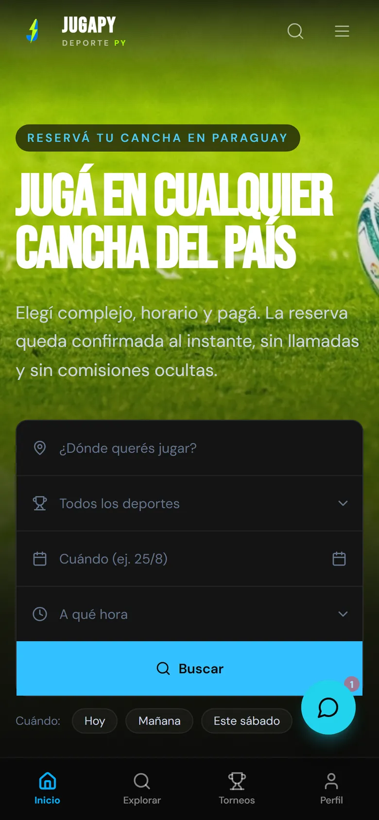 Portada de jugapy.com en un celular